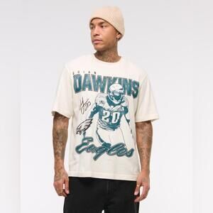 Abercrombie & Fitch Brian Dawkins Vintage Inspired Graphic Tee
